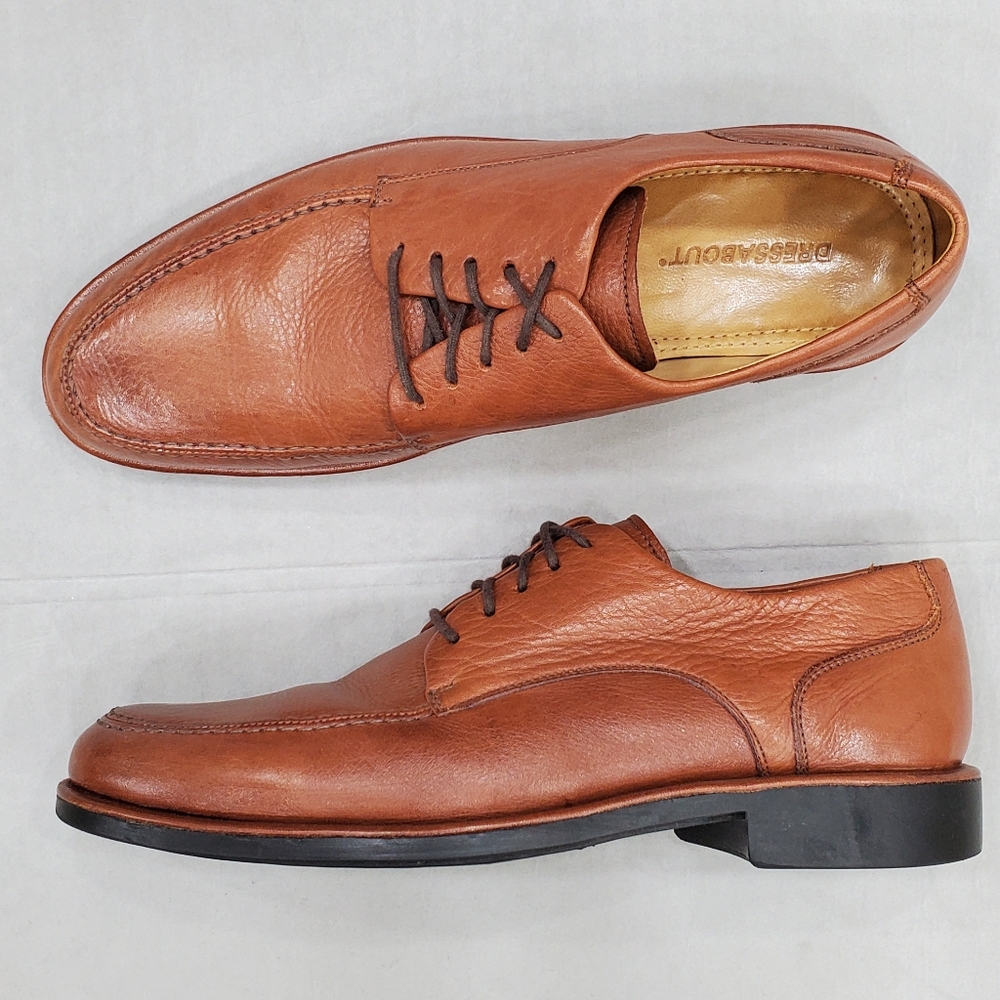 DressAbout Oxford dress shoes men's size 9 D brown soft leather inside and out